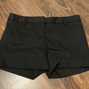 Express dressy material black shorts size 6